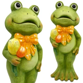 zaba-z-tulipanami-duza-figurka-do-ogrodu-figurka-ogrodowa-dekoracja-45-cm