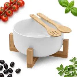 miska-na-salatke-grilla-salaterka-21-cm-porcelanowa-biala-zestaw-bambusowy
