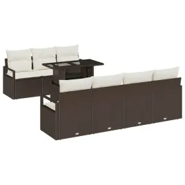 zestaw-sof-na-ogrod-z-poduszka-8-szt-brazowy-polirattan