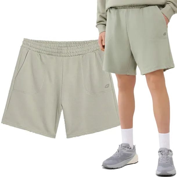 Spodenki Dresowe Męskie 4F Krótkie Spodnie Szorty Bawełniane U544-44S-XL