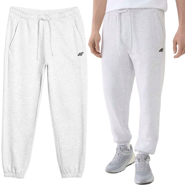 Spodnie Dresowe Męskie 4F Joggery Sportowe Dresy Bawełniane M1139-27M-L