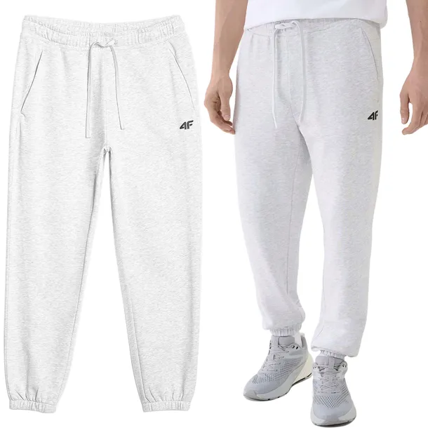 Spodnie Dresowe Męskie 4F Joggery Sportowe Dresy Bawełniane M1139-27M-L