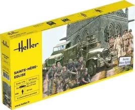 heller-50327-sainte-mere-eglise-zestaw-2-pojazdy-i-48-zolnierzy