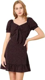 allegra-k-damska-sukienka-mini-z-dekoltem-w-serduszko-i-bufiastymi-rekawami