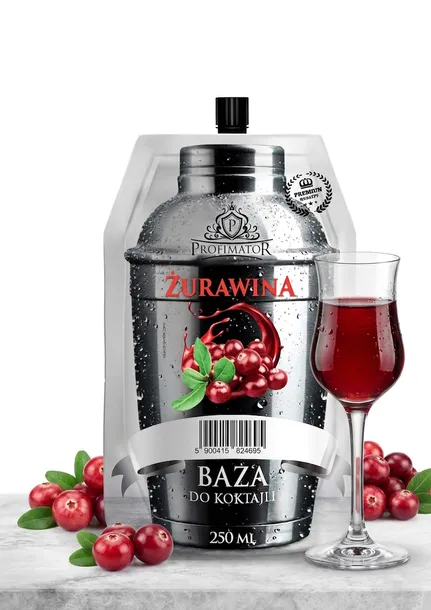 Syrop barmański zaprawka na nalewkę ŻURAWINA 250 ml PROFIMATOR