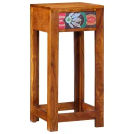 kwiecisty-stolik-koncowy-z-szuflada-brazowy-35-x-35-x-75-cm