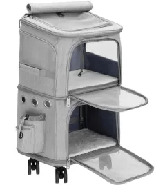 plecak-transporter-dla-2-kotow-psa-xl-2-komory-podrozny-szary