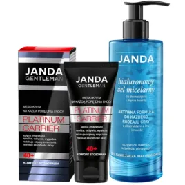 janda-zestaw-na-prezent-gentleman-40-meski-krem-i-zel-do-mycia-twarzy