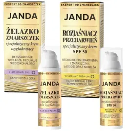 janda-zestaw-prezent-zelazko-zmarszczek-rozjasniacz-przebarwien-spf50
