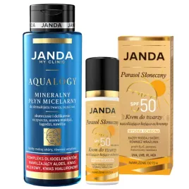janda-zestaw-prezent-ochrona-oczyszczanie-krem-spf50-plyn-micelarny
