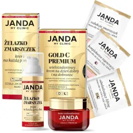 janda-zestaw-gold-krem-wielozadaniowy-zelazko-zmarszczek-maseczki-skuteczny
