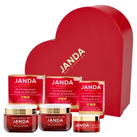 janda-zestaw-nici-kolagen-70-zloto-ujedrnienie-pudelko-serce-prezent