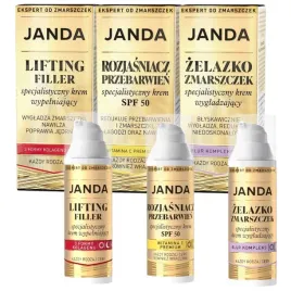 janda-zestaw-lifting-zelazko-zmarszczek-rozjasniacz-przebarwien-spf-prezent