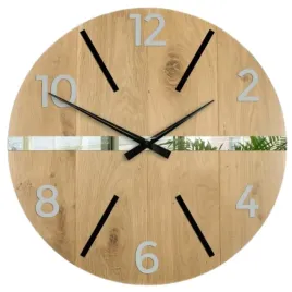 zegar-scienny-drewniany-debowy-akrylowy-aksel-wood-pas-lustro-60-cm-okragly