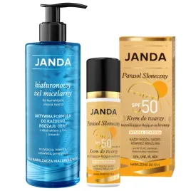 janda-zestaw-krem-do-opalania-parasol-sloneczny-spf-50-hialuronowy-zel