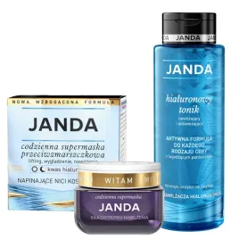 janda-zestaw-do-pielegnacji-twarzy-supermaska-lifting-i-hialuronowy-tonik