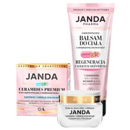janda-zestaw-krem-nawilzajacy-ceramides-premium-balsam-regeneracyjny