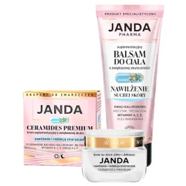 janda-zestaw-krem-ceramides-premium-redukcja-zmarszczek-balsam-nawilzenie