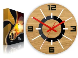 zegar-scienny-drewniany-debowy-akrylowy-alladyn-wood-black-mirror-okragly