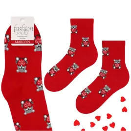 skarpetki-damskie-bawelniane-z-misiami-walentynki-valentine-bear-marilyn