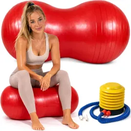 pilka-rehabilitacyjna-orzech-kapsula-do-cwiczen-duza-mocna-czerwona-pompka