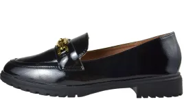 mokasyny-damskie-lakier-skora-lancuch-czarne-r40