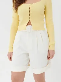 kremowe-damskie-szorty-sinsay-s