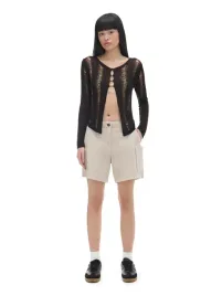 kremowe-szorty-cargo-cropp-m