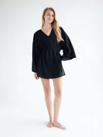 czarna-narzutka-plazowa-reserved-xs-s