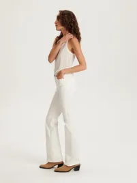 biale-jeansy-bootcut-reserved-xs