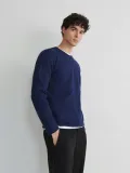 granatowy-strukturalny-sweter-reserved-m-kolor-niebieski