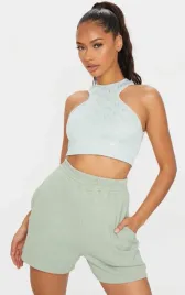 mietowe-krotkie-spodenki-dresowe-prettylittlething-xs