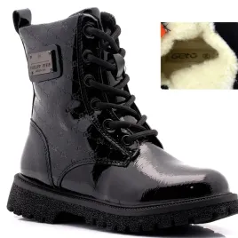 buty-zimowe-dziewczynka-lakierowane-ocieplane-sniegowce-trapery-czarne-r31