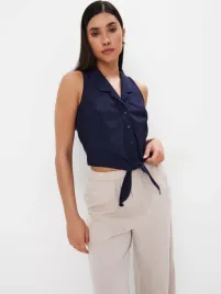 granatowa-koszula-z-wiazaniem-mohito-xs