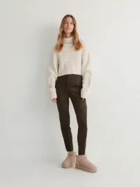 brazowe-spodnie-z-imitacji-zamszu-reserved-xs