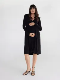 czarna-sukienka-ciazowa-koszulowa-midi-reserved-m