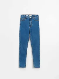 niebieskie-dopasowane-spodnie-jeansowe-z-wysokim-stanem-cropp-xs