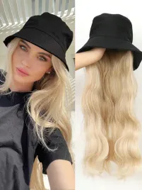 czarny-kapelusz-z-blond-wlosami-shein