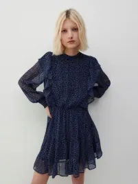 niebieska-sukienka-mini-z-dlugim-rekawem-reserved-xs