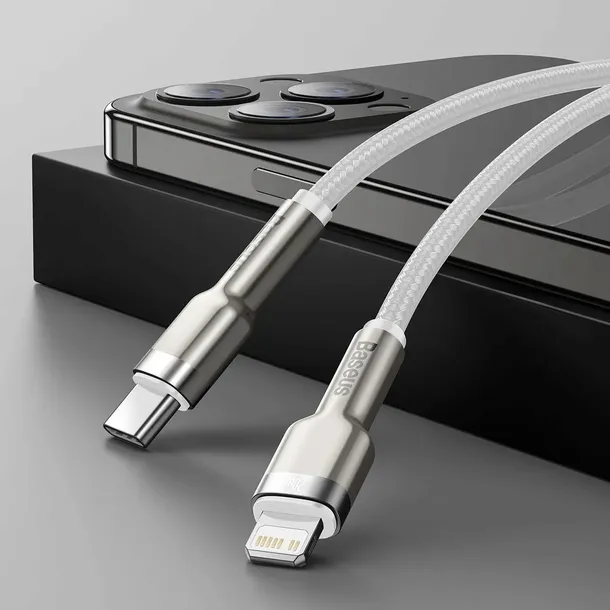 kabel-usb-c-do-lightning-iphone-baseus-cafule-pd-20w-1m-bialy-stan-nowy-dlugosc-przewodu-1-m