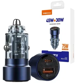 super-szybka-ladowarka-samochodowa-usb-c-typ-c-i-usb-qc-pd-75w-recci