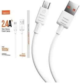 kabel-micro-usb-mocny-szybki-2-4a-recci-bialy