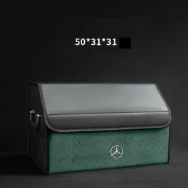 skorzany-organizer-do-bagaznika-logo-mercedes-50-31-31zamszowa-zielon