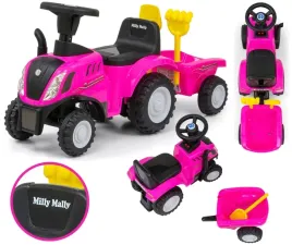 jezdzik-traktor-z-przyczepka-dla-dzieci-new-holland-rozowy-milly-mally