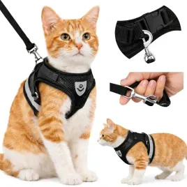 szelki-szare-xs-dla-psa-kota-krolika-miekkie-odblaskowe-regulowane-smycz