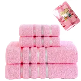 zestaw-4-reczniki-bawelniane-2x-50x80cm-i-2x-70x140cm-bale-rozowy
