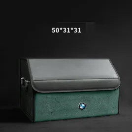 skorzany-organizer-do-bagaznika-logo-bmw-50-31-31-zamszowa-zielony