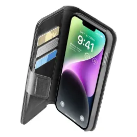 etui-cellularline-book-agenda-do-iphone-14-czarne-z-powloka-microban