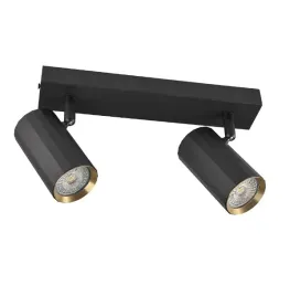 sanico-323422-lampa-scienno-sufitowa-nicea-2-czarno-zlota-gu10-260x55x130mm