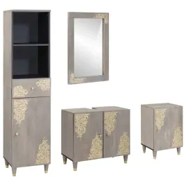 zestaw-szafek-lazienkowych-z-lustrem-4-szt-szary-drewno-z-mango